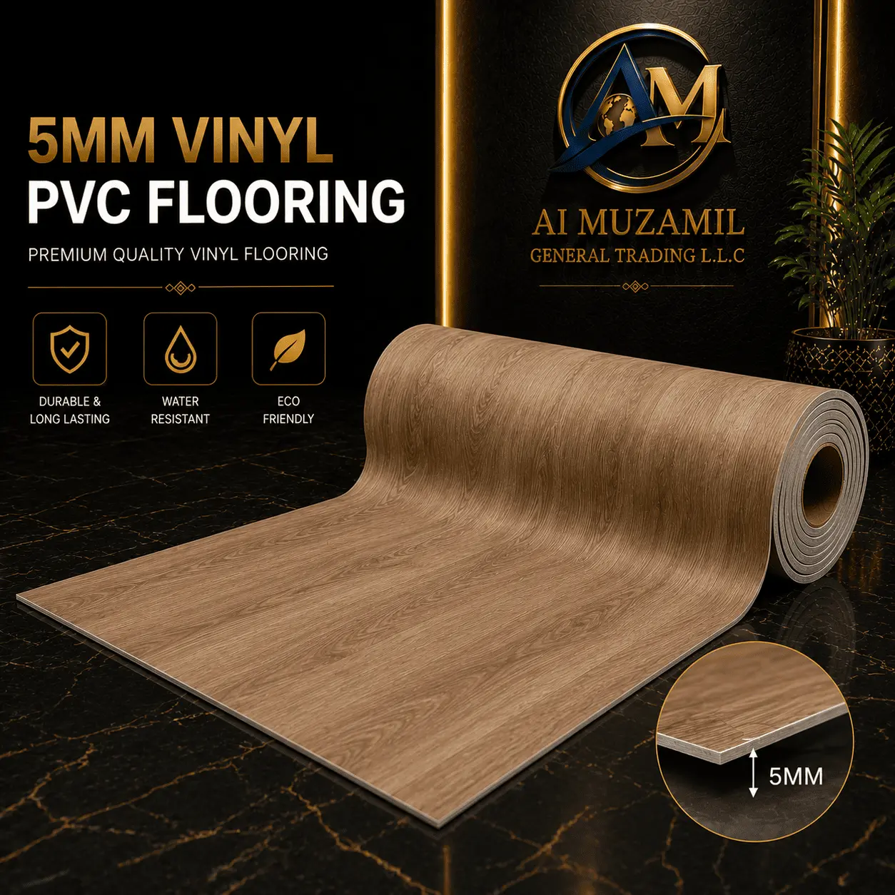 5 MM Vinyl PVC Flooring (As Per Demand)